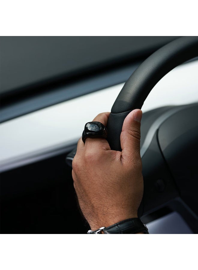 WESLAMIC iTasbih Salam+ Smart Tasbeeh Ring – Adjustable 3 sizes, OLED display, app support, magnetic charging, waterproof, and accurate digital zikr counter for daily prayers - Image 5