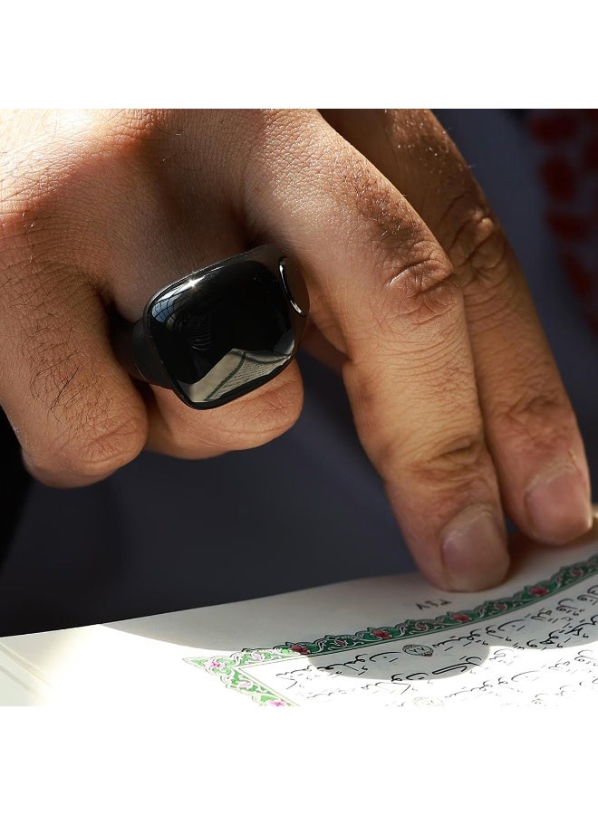 WESLAMIC iTasbih Salam+ Smart Tasbeeh Ring – Adjustable 3 sizes, OLED display, app support, magnetic charging, waterproof, and accurate digital zikr counter for daily prayers - Image 4