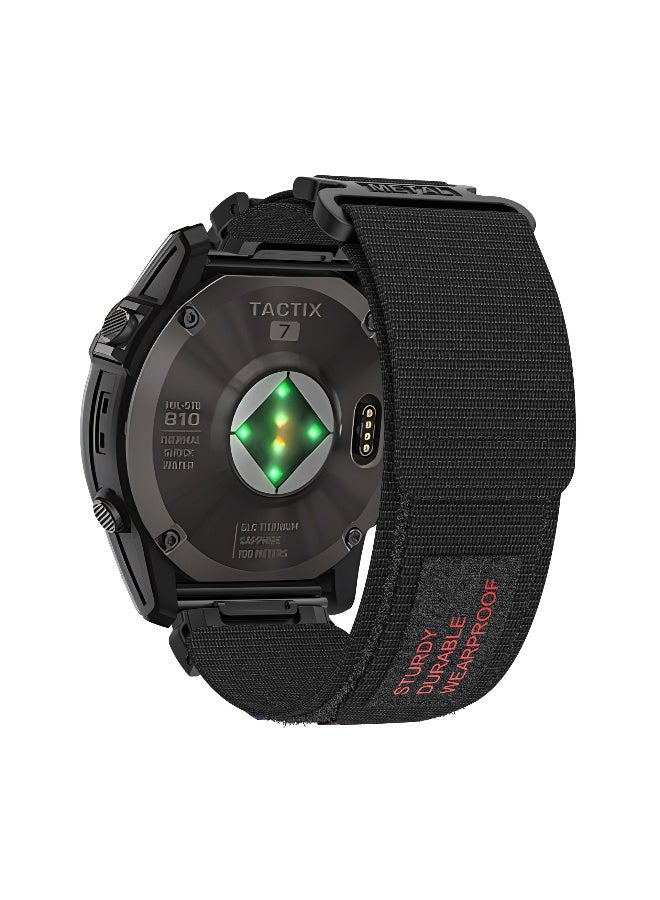 NIBEMINENT Highland Nylon Velcro Strap Compatible with Garmin Watches  - Image 2