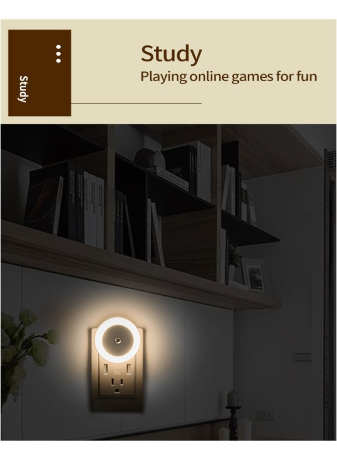 "NightGlow" Smart Sensor Night Light (4-Pack, EU Plug)  - Image 3