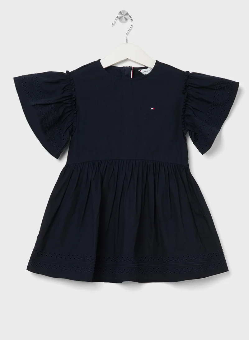تومي هيلفيغر Eyelet Flutter Dress
