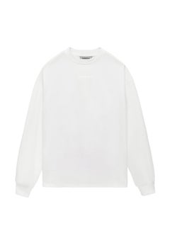 FOG ESSENTIALS ZONE Casual Long Sleeve Tee White is too big