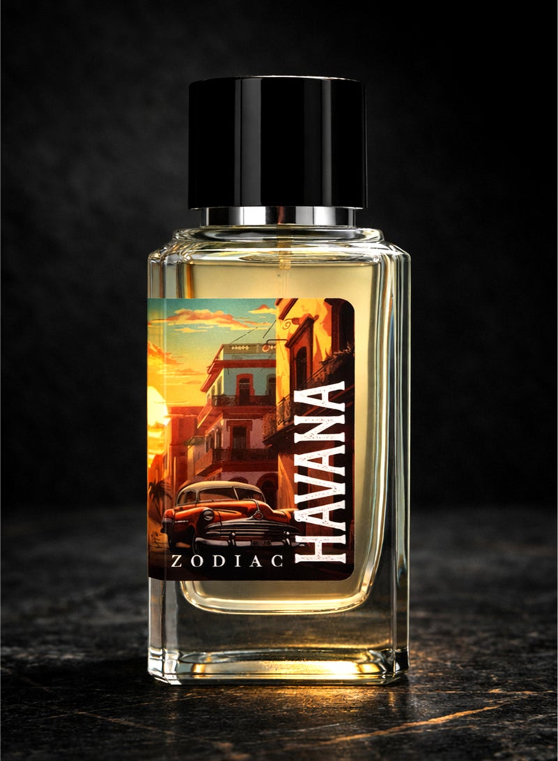 Zodiac Havana Eau De Perfume 100ml | Luxury Men's Perfume with Citrus, Fresh Spicy & Amber Notes | Long Lasting Fresh Signature Fragrance - Image 2