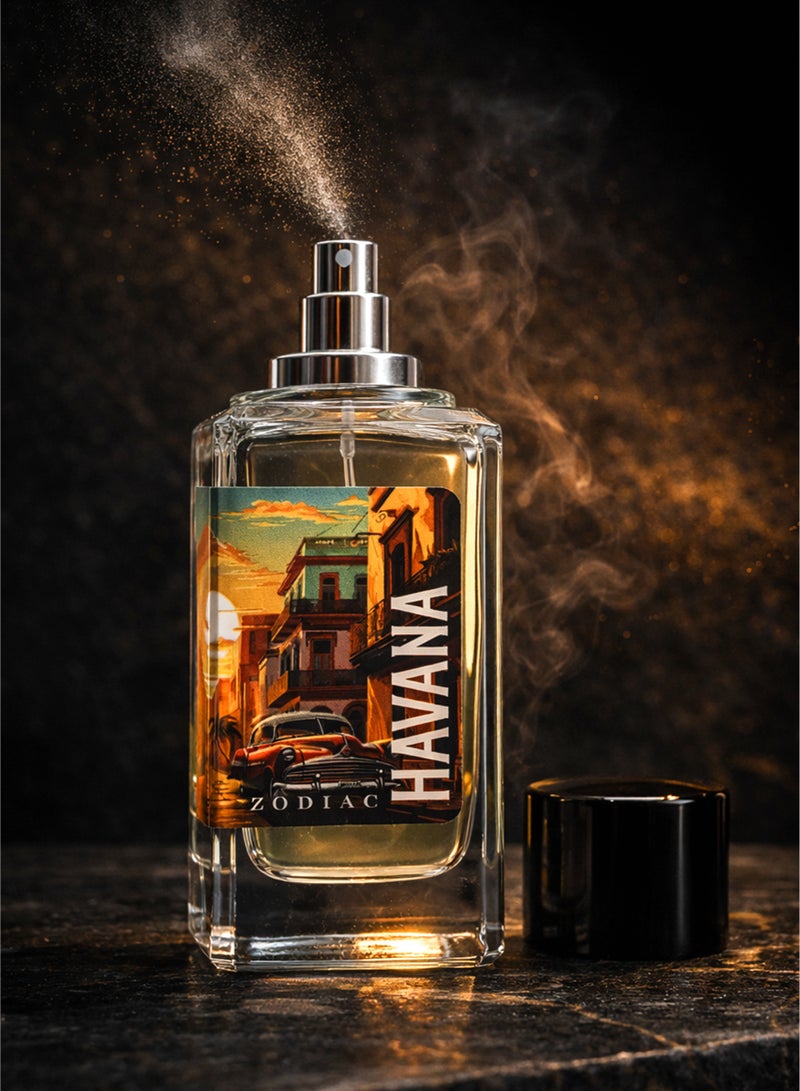 Zodiac Havana Eau De Perfume 100ml | Luxury Men's Perfume with Citrus, Fresh Spicy & Amber Notes | Long Lasting Fresh Signature Fragrance - Image 4