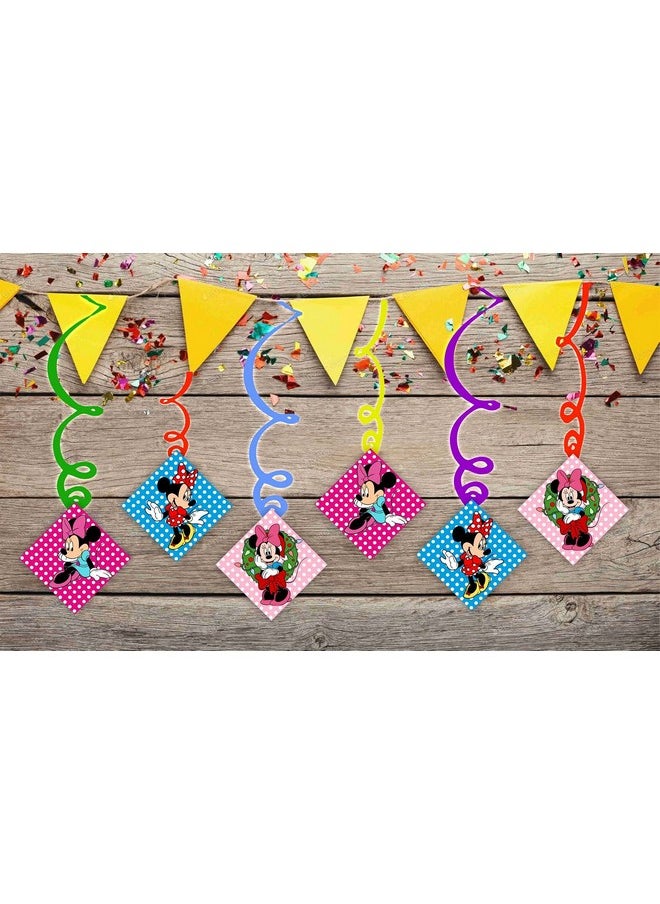 Balloonistics Balloonistics Minnie Mouse Ceiling Hanging Swirl Decorations (Pack of 6 Swirls)  - Image 2