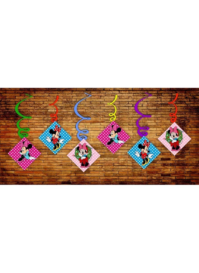Balloonistics Balloonistics Minnie Mouse Ceiling Hanging Swirl Decorations (Pack of 6 Swirls)  - Image 3