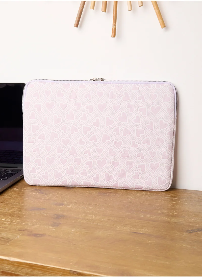 COCONUT LANE Lilac Heart Laptopsleeve