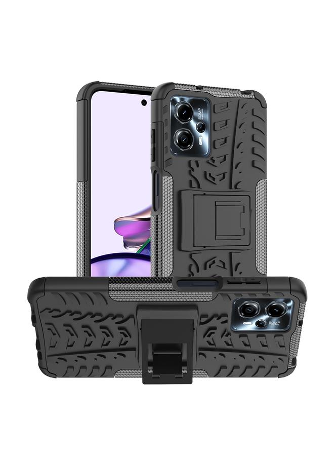 اس-توب جراب لهاتف Motorola Moto G53 مصنوع من مادة TPU + PC مع حامل - Image 1
