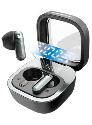 سماعات بلوتوث الرياضية اللاسلكية مونستر N-Lite 212، 13 مم ديناميكية باس، تقليل الضوضاء بالذكاء الاصطناعي للمكالمات عالية الدقة، تحكم باللمس مع مساعد صوتي، مقاومة للماء IPX5، تصل إلى 24 ساعة من عمر البطارية - view 2