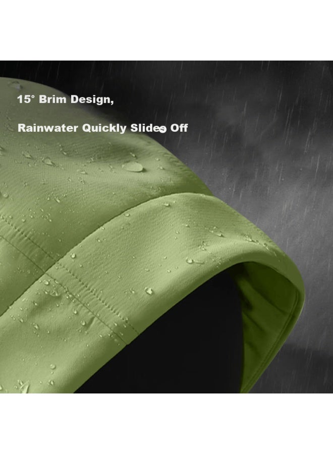 Tonlion Men's Spring Autumn Hooded Windproof Water-repellent Outdoor Commuter Casual Solid Color Jacket Student Coat - Image 1