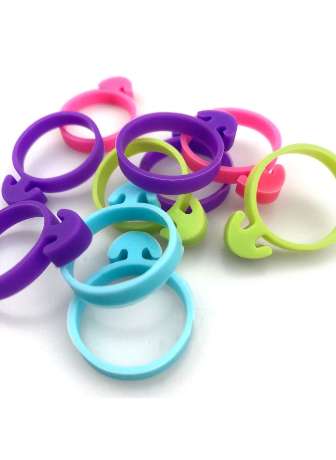 Multicolor Silicone Fixed Ring Cream Squeeze Flower Bag Fixed Ring Auxiliary Ring Decorating Bag Tying Rope Silicone Sealing Ring Factory-Specifications:Fixed Ring Sky Blue