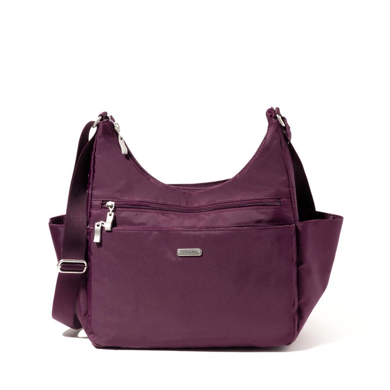Baggallini Essential Hobo Crossbody Bag for Women - Built-in RFID Card Holder - Hobo Travel Bag with Luggage Sleeve - Image 1