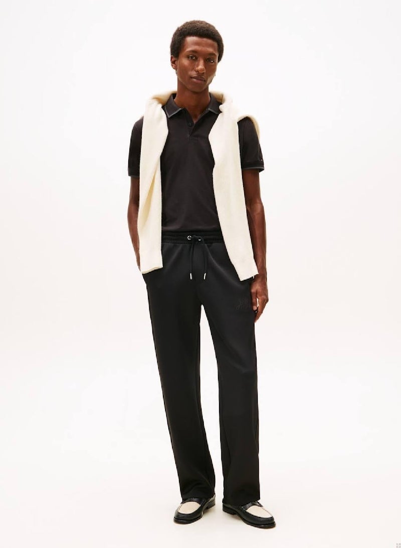 TOMMY HILFIGER Twill Embroidered  Logo  Regular Polo Shirt - Image 3