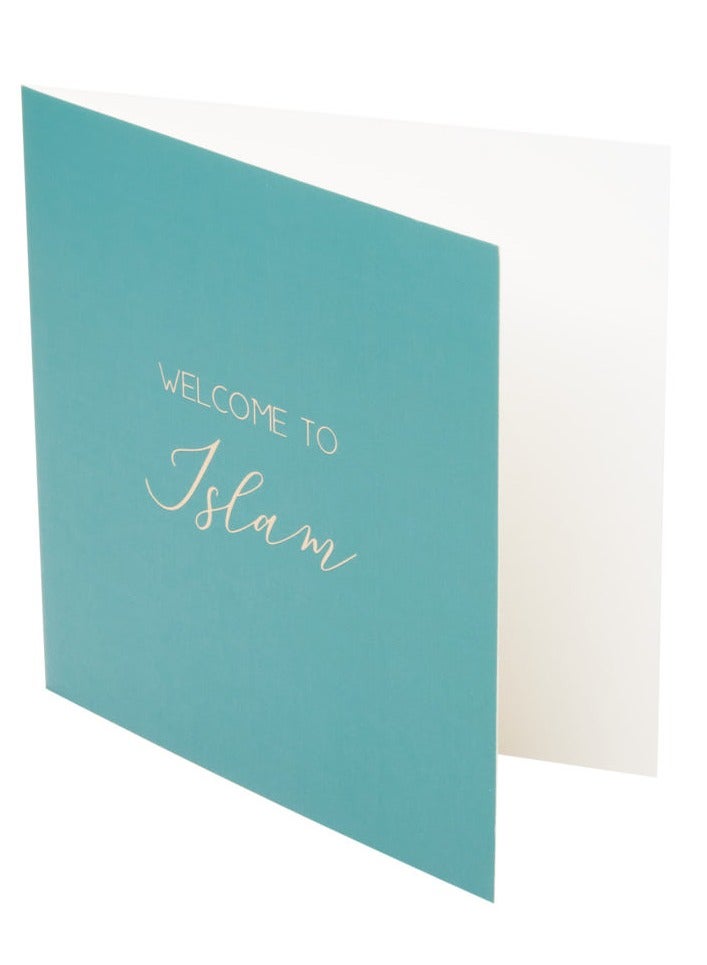 Peacock Supplies Luxury Foiled Greeting Card Welcome to Islam - Image 3