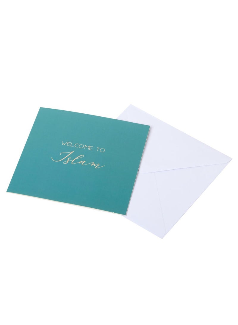 Peacock Supplies Luxury Foiled Greeting Card Welcome to Islam - Image 4