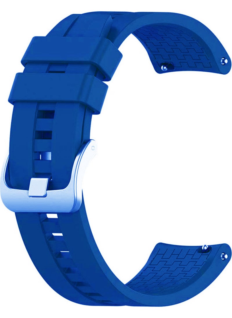 Markacase - Silicone Strap for Fossil Watch Gen 6 Dark Blue - Image 1