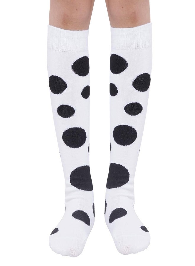 Dxhycc Kids Knee High Socks Girls Polka Dots Socks Toddler Knee Socks Costume Accessories for Halloween Cosplay Party - Image 1