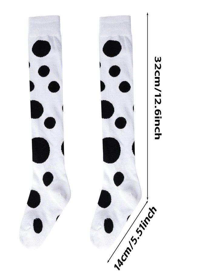 Dxhycc Kids Knee High Socks Girls Polka Dots Socks Toddler Knee Socks Costume Accessories for Halloween Cosplay Party - Image 2