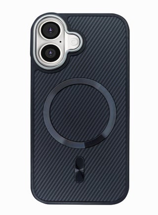 Magnetic Carbon Fiber Back Case for iPhone 16, Rugged Shockproof MagSafe Phone Case, Ultra Slim Case with Padded Interior to Prevent Your Phone's Back from Scratches, Supports Wireless Charging, Heavy Duty Protection and Anti-Scratch, for iPhone 16 - Black - pzsku/Z2304C3CE188745648D70Z/45/1752025366/889439f6-46e3-4700-bf09-1b431ad4ad9c