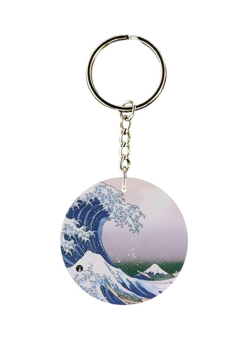RKN Hill And Wave Printed Keychain