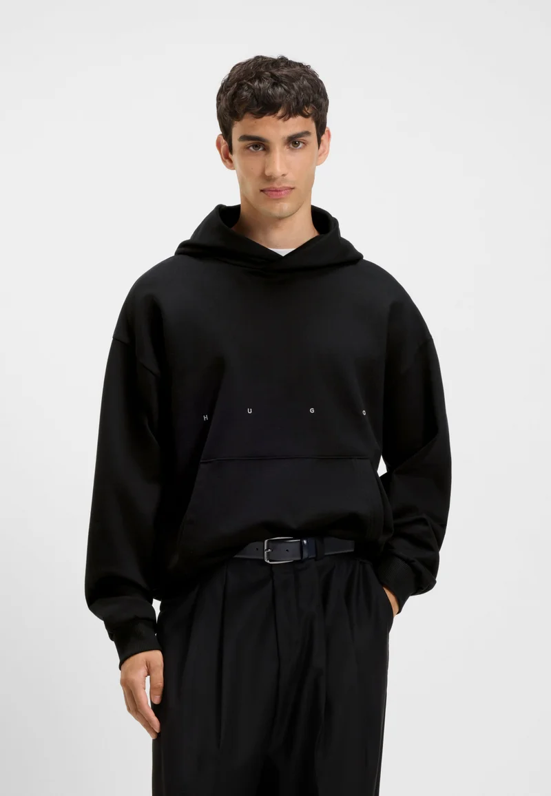 HUGO HUGO x apoh oversized-fit hoodie in cotton terry with ballerina artwork