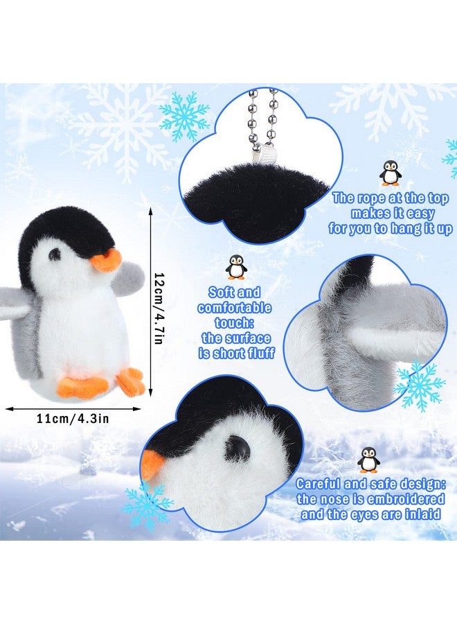 Sosation 9 Pcs Mini Penguin Stuffed Plush Toys 4.3 Inch Cute Penguin Stuffed Small Penguin Stuffed Animal Hanging Penguin Toys Penguin Party Decorations For Bag Penguin Pendant Party Favor Gift (Cute Style)  - Image 4