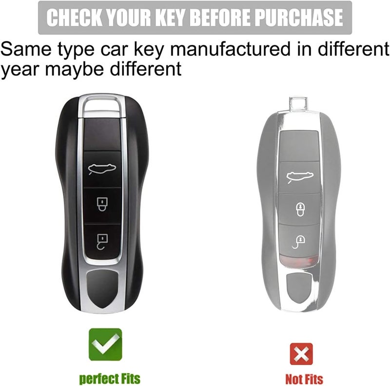 Gematay Porsche Key Fob Cover with Keychain Lanyard - Image 2