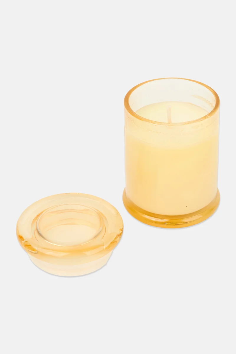 Muy Mucho Orchid And Patchouli Scented Candle, Yellow