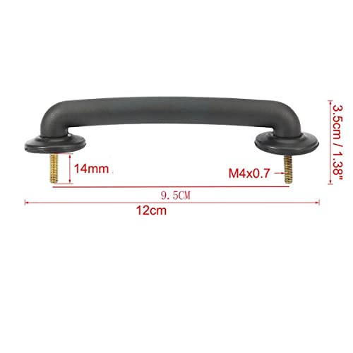 Vehjunc Strap Hood Footman Loop Windshield Hold Down Bracket for Jeep Wrangler TJ 19972006 JK 20072018 Part 55176422 with nut Washer - Image 3
