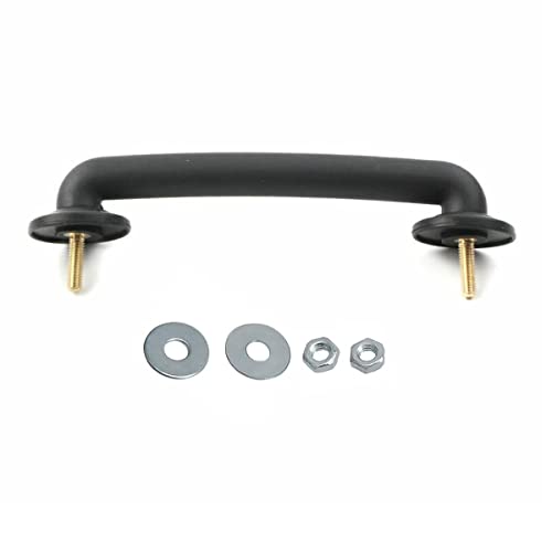 Vehjunc Strap Hood Footman Loop Windshield Hold Down Bracket for Jeep Wrangler TJ 19972006 JK 20072018 Part 55176422 with nut Washer - Image 1