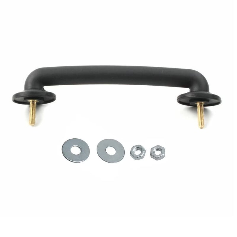 Vehjunc Strap Hood Footman Loop Windshield Hold Down Bracket for Jeep Wrangler TJ 19972006 JK 20072018 Part 55176422 with nut Washer - Image 2