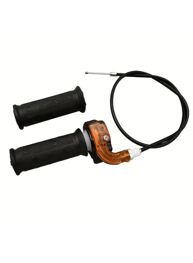 Universal 22mm Twist Throttle Grip With Cable Motorcycle Grips Throttle Line Synthetic Rubber Easy Installation Smooth Acceleration For 47cc 49cc Mini Dirt Bike ATV Quad Pocket Motorcycle Off Road - Image 3