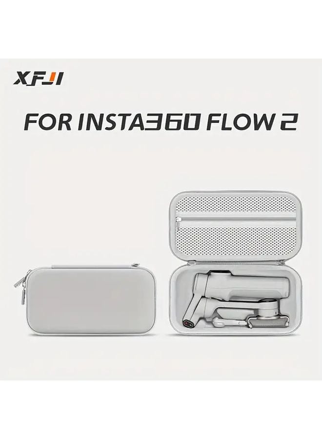 Grey Hard Shell Protective Case For Insta360 Flow2 Gimbal Stabilizer - Image 2