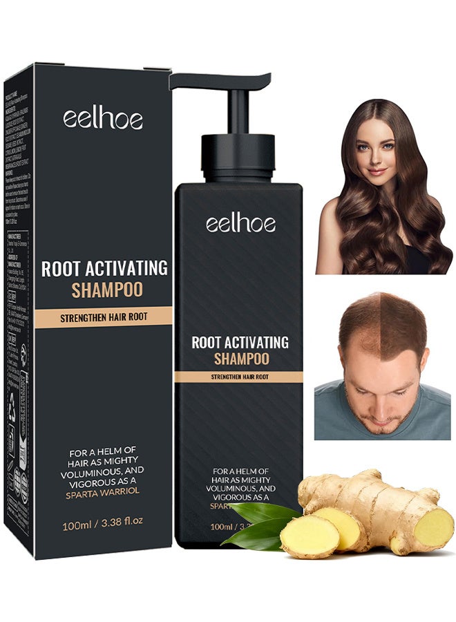 إيلهو شامبو منشط للبصيلات، مضاد لتساقط الشعر وشامبو نمو شعر للرجال، شامبو لنمو الشعر للشعر المتساقط والرقيق، لصحة فروة الرأس وإحساس بالبرودة، 100 مل - Image 1