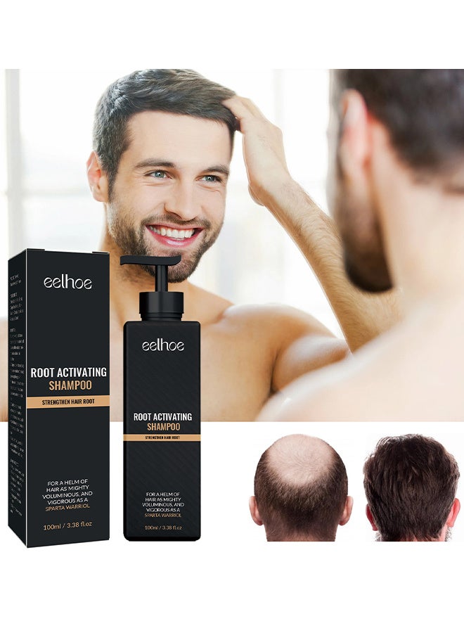 إيلهو شامبو منشط للبصيلات، مضاد لتساقط الشعر وشامبو نمو شعر للرجال، شامبو لنمو الشعر للشعر المتساقط والرقيق، لصحة فروة الرأس وإحساس بالبرودة، 100 مل - Image 2