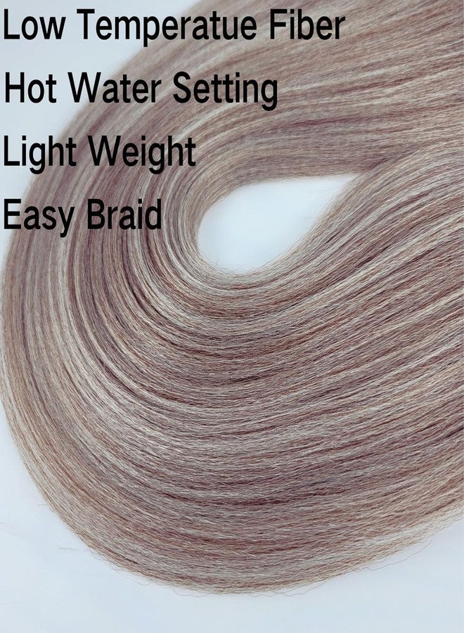 Leticia Ash Brown Braiding Hair Pre stretched Italian Curls Braiding Hair Crochet Boho Hair Braids Synthetic Non Toxic Hypoallergenic Knotless Fulani - Image 5
