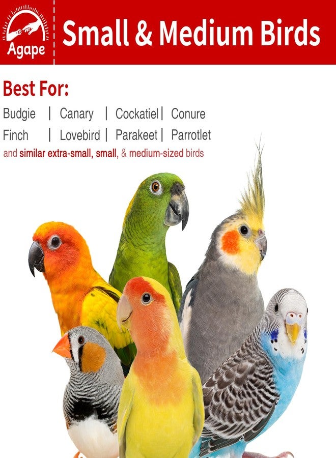 Agape Rotating Parrot Perch Toy, Natural Wooden Stand for Small & Medium Birds, Bird Cage Accessory with Exercise Wheel for Parakeets, Cockatiels Lovebirds Conures Finches Budgies - Image 5