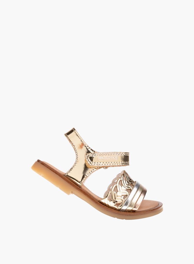 Pablosky Girls Strap Sandals With Hook And Loop Closure Ramadan Collection - Image 5