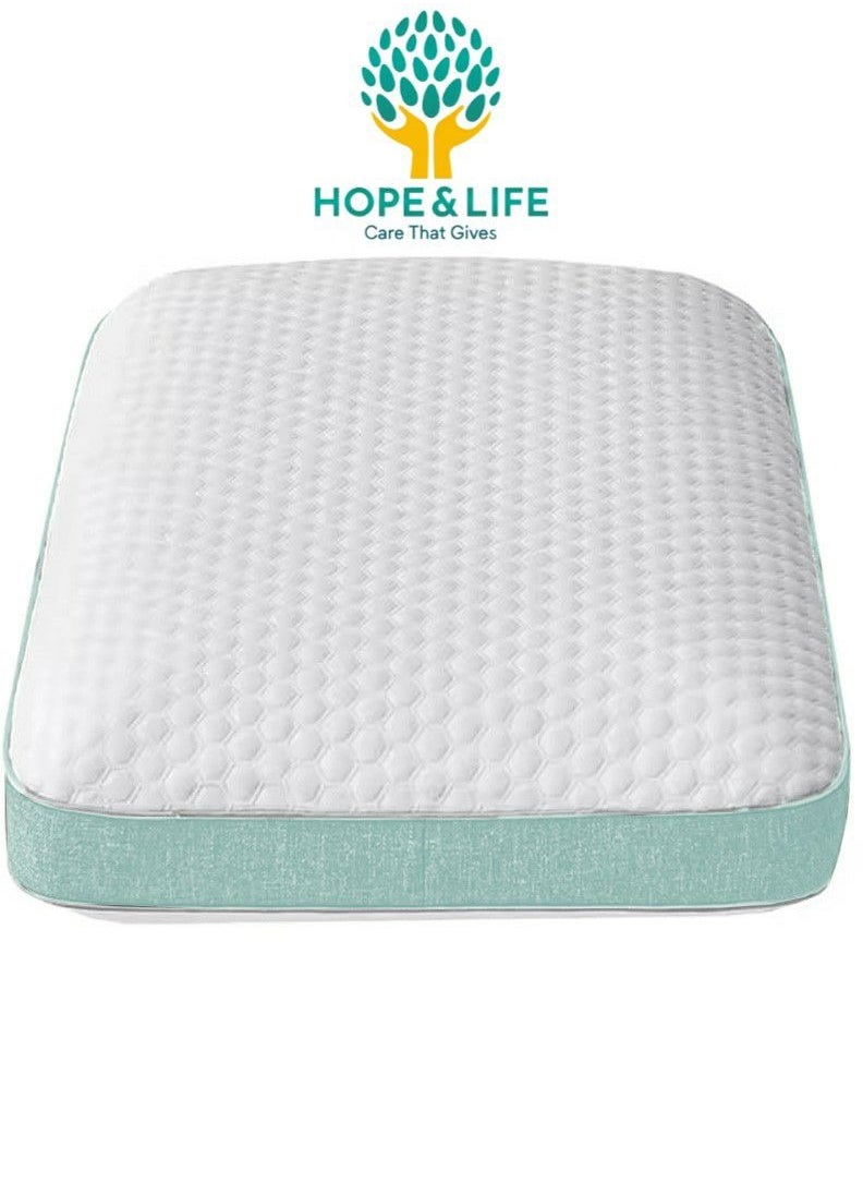 Hope And Life - Medical Memory Foam Pillow For Treating Neck And Shoulder Pain, Anti-Microbial And Anti-Allergic - 68*40*13 cm - Image 1
