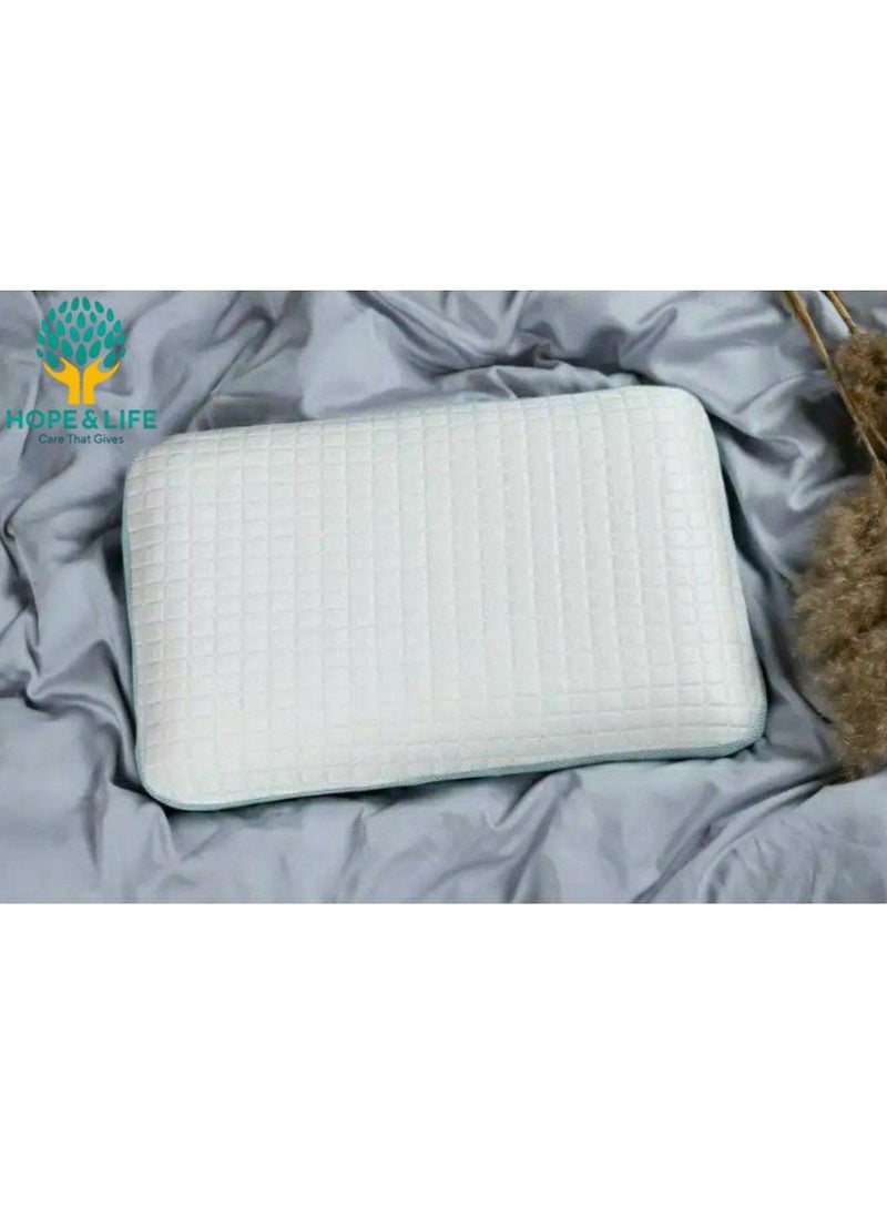 Hope And Life - Medical Memory Foam Pillow For Treating Neck And Shoulder Pain, Anti-Microbial And Anti-Allergic - 68*40*13 cm - Image 1