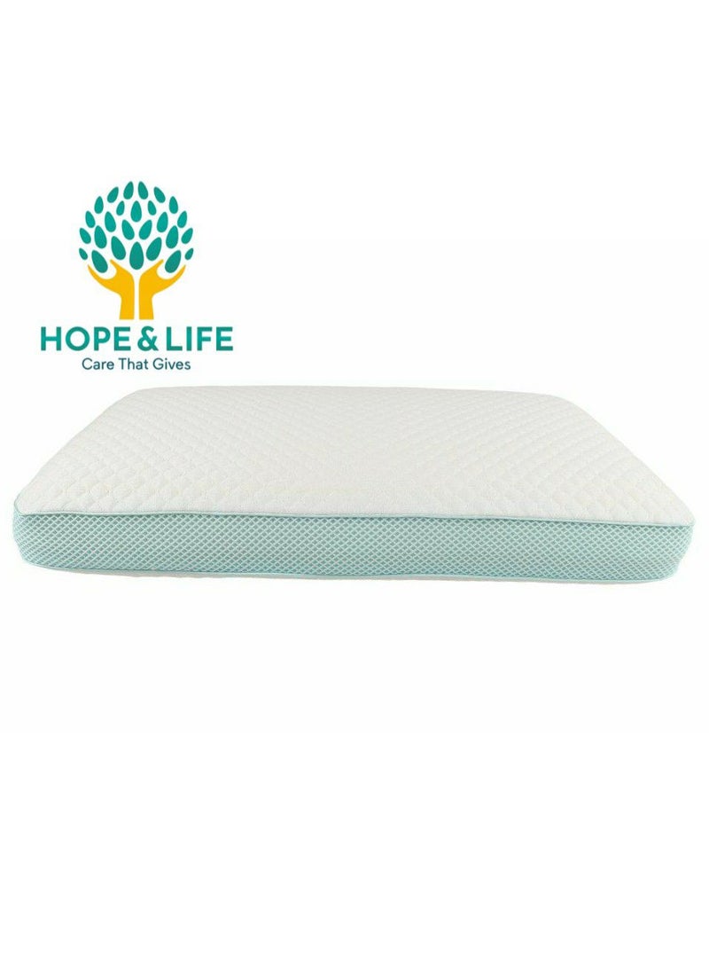 Hope And Life - Medical Memory Foam Pillow For Treating Neck And Shoulder Pain, Anti-Microbial And Anti-Allergic - 68*40*13 cm - Image 1