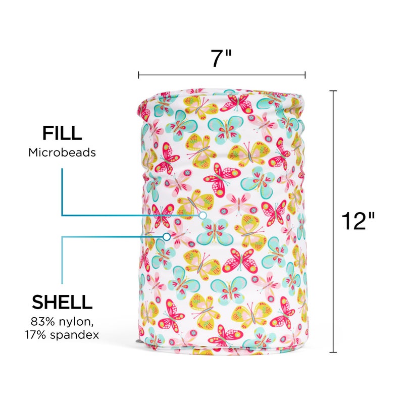 Brookstone Squishy FOM Cushion Pillow - The Original Stretchy, Comfy, Colorful Pillow for Neck, Lumbar Support, and Bed - for Sleeping, Car, Travel, Small, Butterflies, 12 x 7 Inches - Image 5