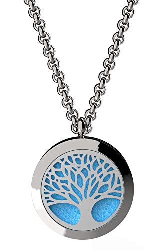 mEssentials Wild Essentials Tree of Life Essential Oil Diffuser Necklace Gift Set - Includes Aromatherapy Pendant, 24" Stainless Steel Chain, Refill Pads and 10 ml Bottle of Inner Calm 100% Essential Oil - Image 4