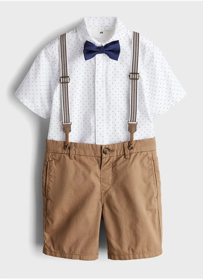 H&M Kids Button Down Shirt & Shorts Set