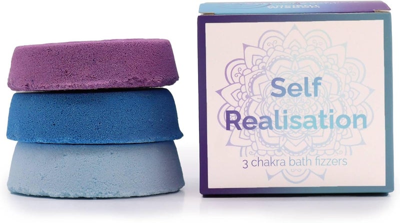 صندوق هدايا فقاعات الاستحمام الشاملة لفتح وت harmonize مراكز الطاقة الحيوية مع فقاعات مملوءة بالزيوت الأساسية لتحقيق الذات والتركيز والسلام الداخلي