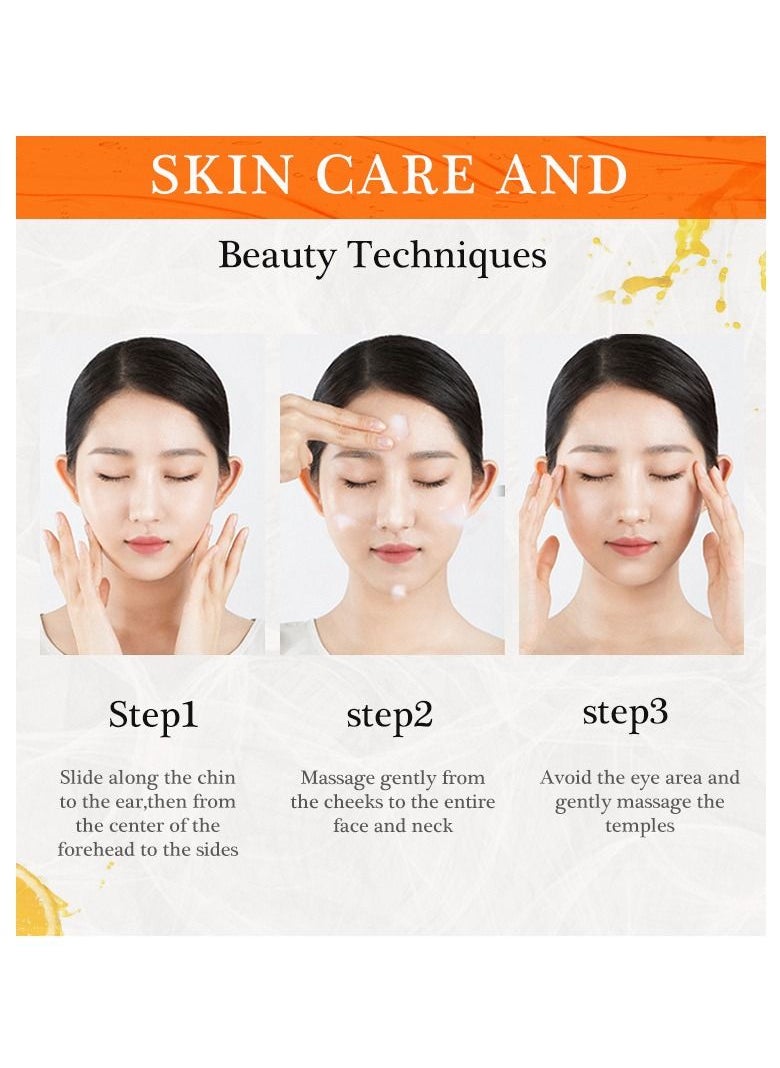JoyPretty - Vitamin C Cream Brightening Anti Aging Moisturizer for Face with Ascorbic Acid Reduce Appearance of Wrinkles Fine Lines Dark Spots & Acne 50g - Image 1