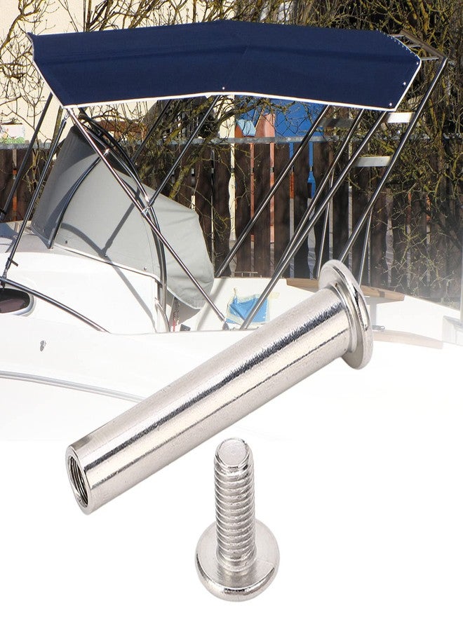 Dpofirs Fastening Screw and Secure Installation,Bolt Material Metal Furniture Screws Screws Connecting Sleeve for S S Bimini Tops 001177 005362 - Image 2