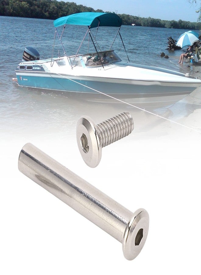 Dpofirs Fastening Screw and Secure Installation,Bolt Material Metal Furniture Screws Screws Connecting Sleeve for S S Bimini Tops 001177 005362 - Image 4