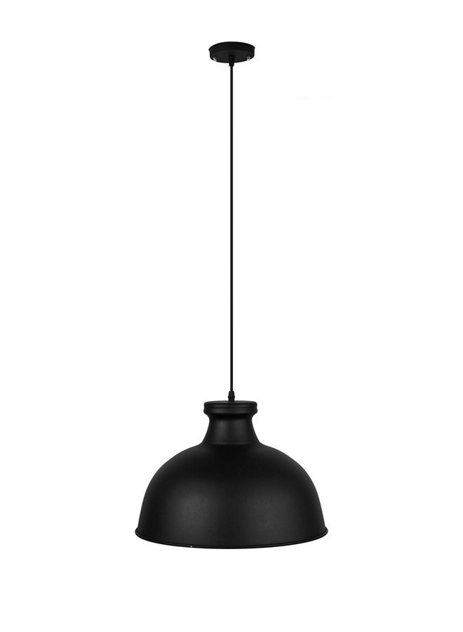 الروضة للإضاءة معلقة ميريل 1 لمبة | حديث ديكور LED E27 معلقة مصباح سقف اضاءة داخلية مصباح معلق دلاية سقف مودرن | مناسبة لأي غرفة | | اللون: أسود | المقاس: 70x39x70 سم - Image 1