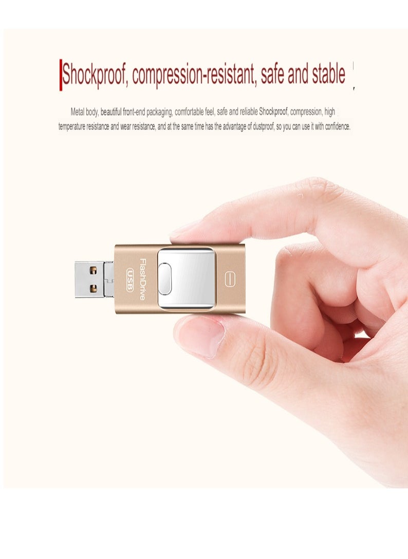 AROAQ 32GB USB Flash Drive, Shock Proof Durable External USB Flash Drive, Safe And Stable USB Memory Stick, Convenient And Fast I-flash Drive for iphone, (32GB Black Color)  - Image 4